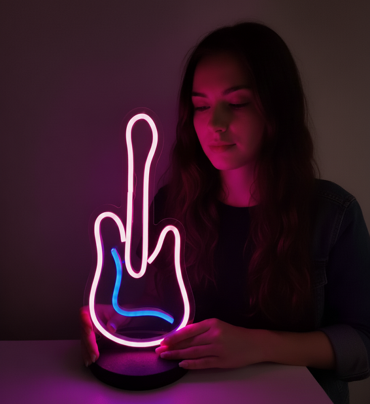 Gitar Led Neon (Masaüstü)