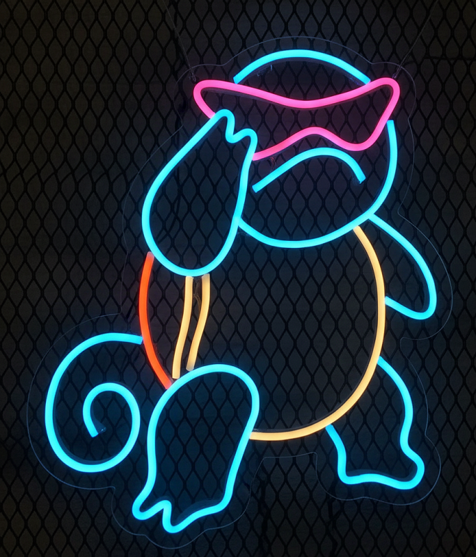 Squirtle Pokemon Led Neon