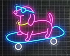 Kaykaycı Köpek Led Neon