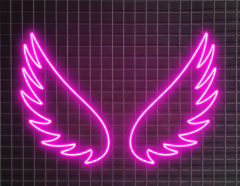 Melek Kanadı 1  Led Neon